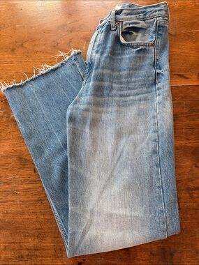 Zara high rise wide leg jeans